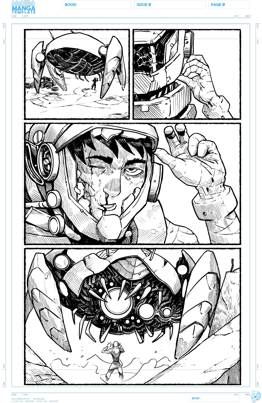 Entintado mecha